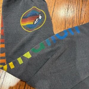 Aviator Nation Kids Sweatpants - Gray with Multicolor Stripes